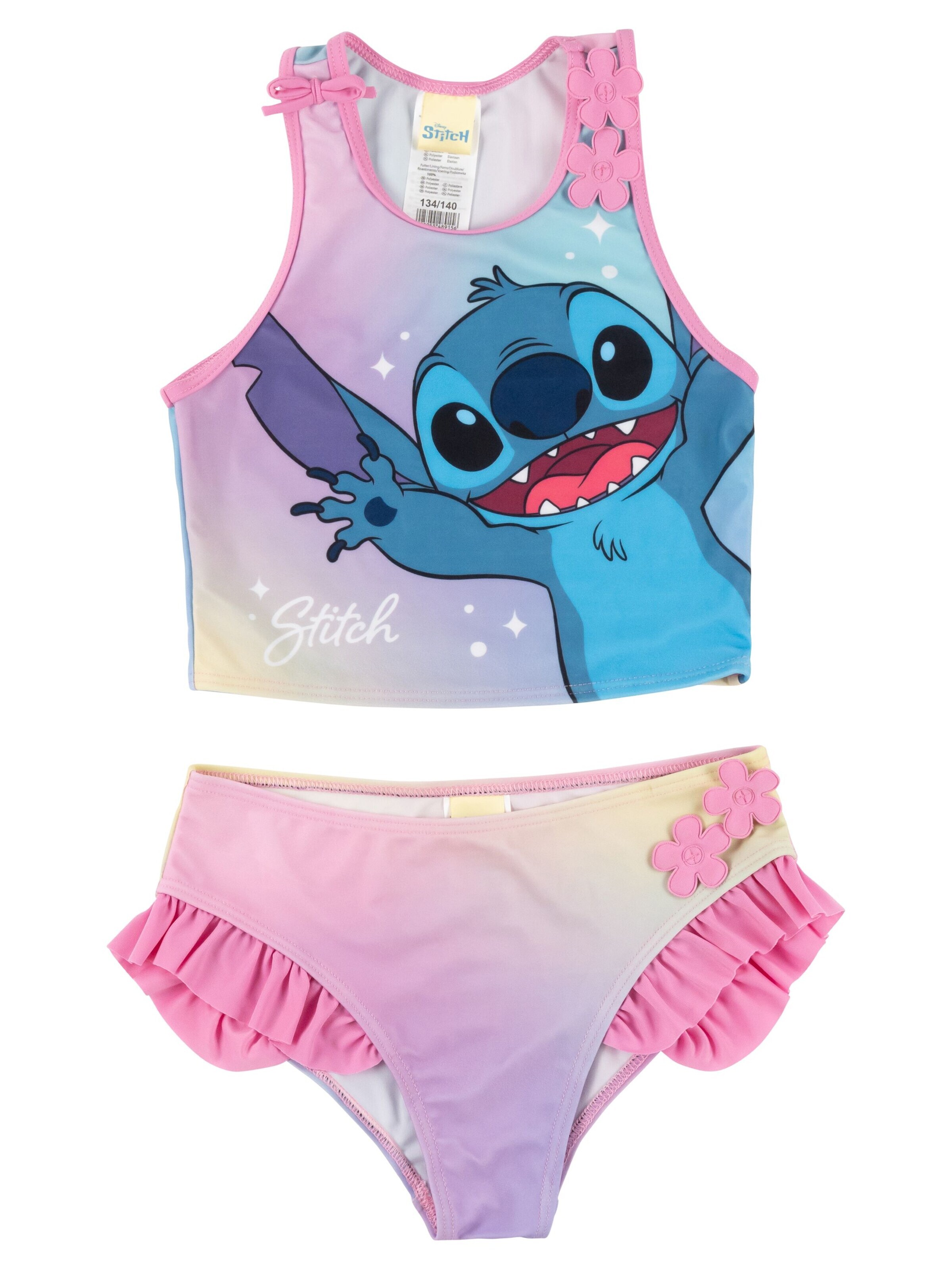 Disney Lilo & Stitch Bralette Bikini 'Tankini' in Pink: front