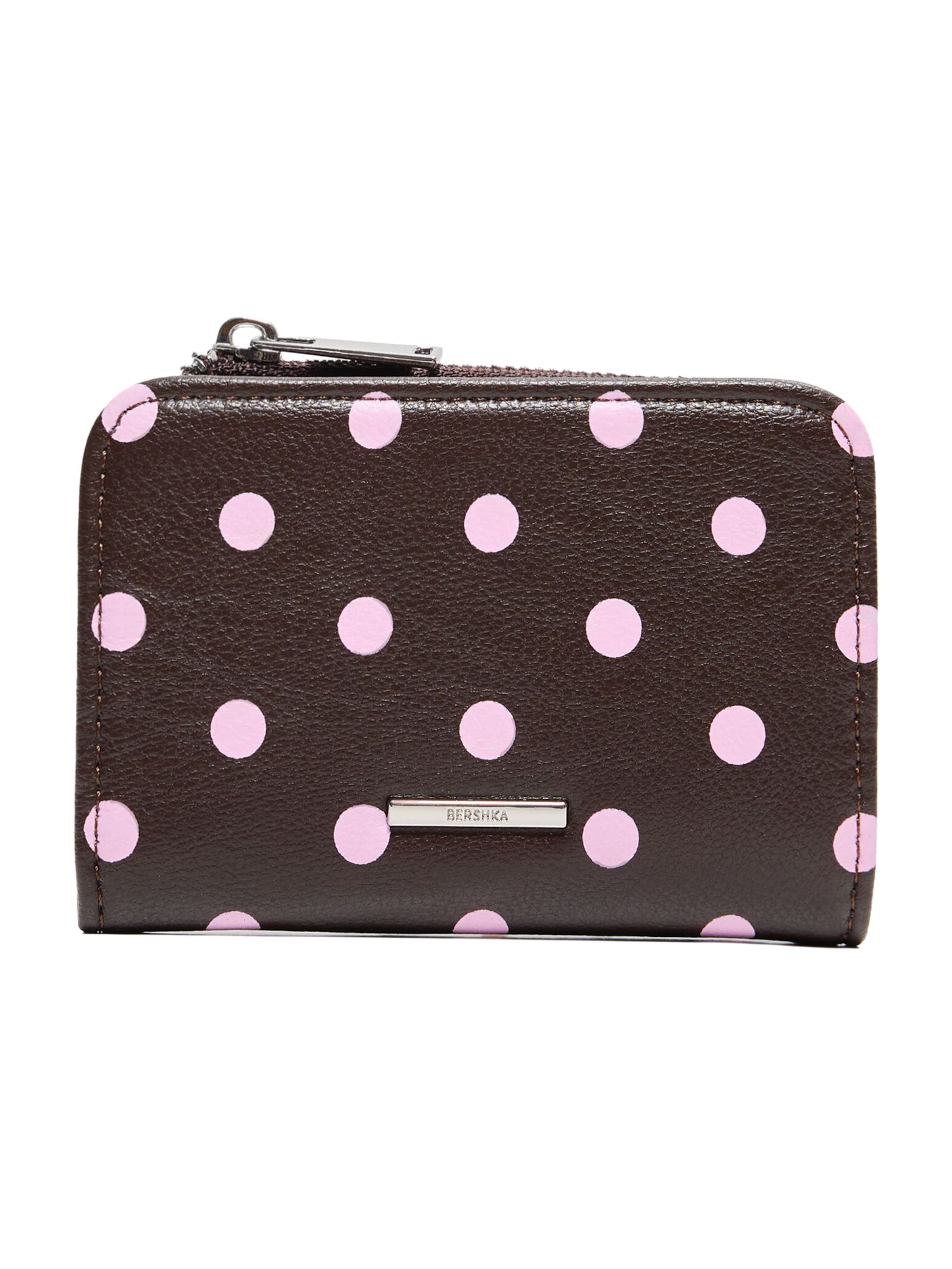 Bershka Wallet in One Size in Brown / Dusky pink, Item view