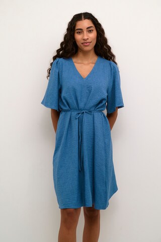 Kaffe Jurk 'Elise' in Blauw: voorkant