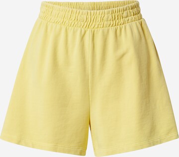 ONLY - Loosefit Calças 'ONLSMILEY' em amarelo: frente