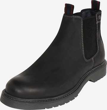 JACK & JONES Chelsea boots 'Leyton' in Black: front