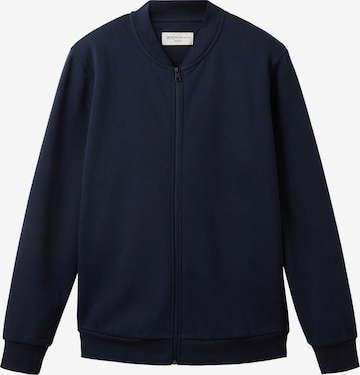 TOM TAILOR DENIM Sweat jacket in Blue: front