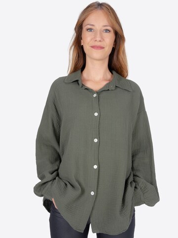 Seasons of April Blouse 'Sasha' in Groen: voorkant