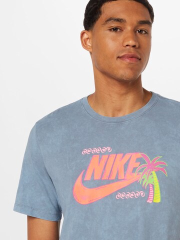 pelēks Nike Sportswear T-Krekls 'BEACH PARTY'