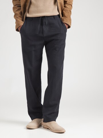 SELECTED HOMME Свободный крой Штаны 'SLH220-BRODY SUN' в Черный: спереди