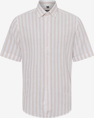 Nils Sundström Hemd in Beige: Vorderseite