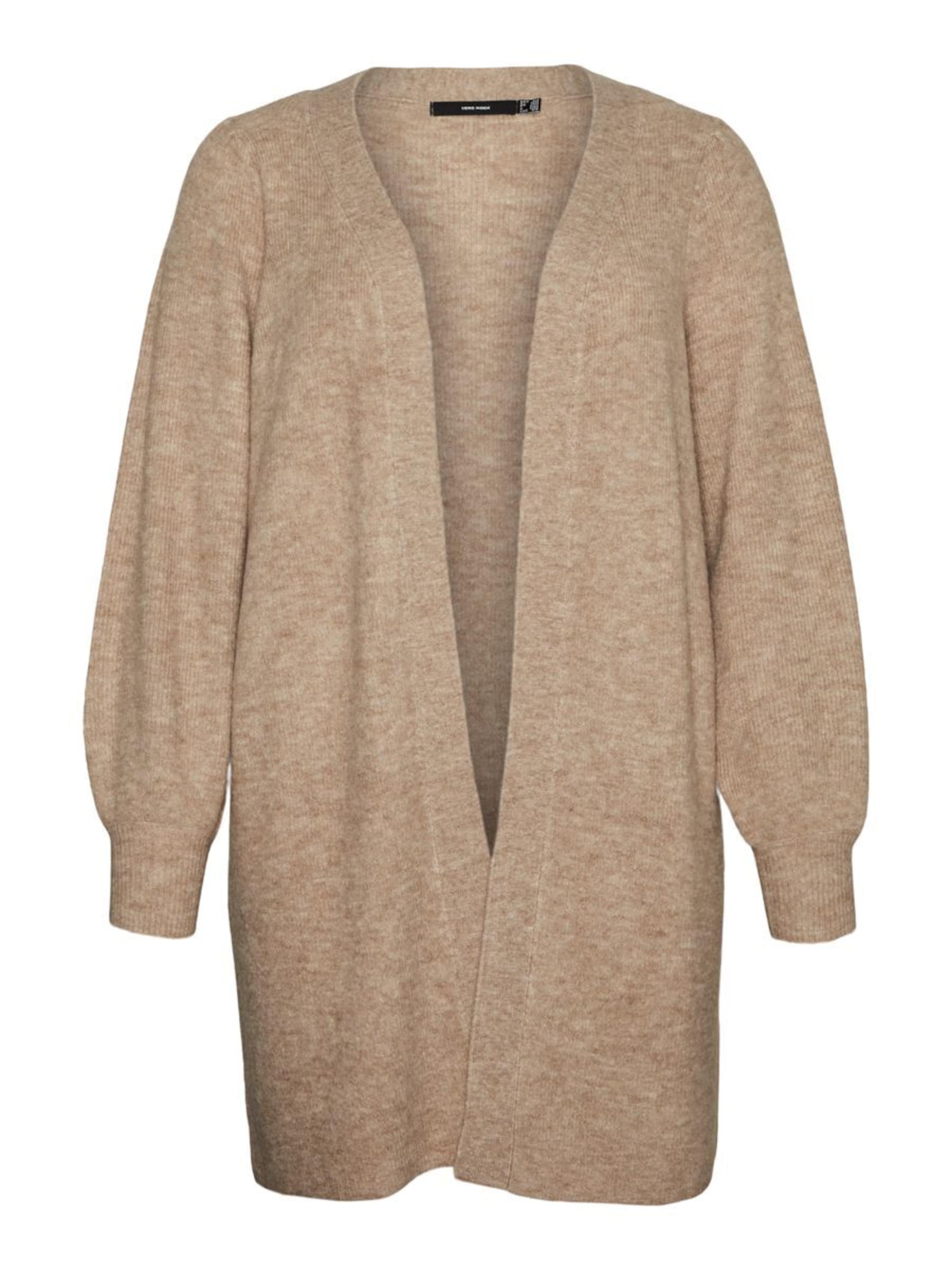 Vero Moda Curve Knit cardigan 'VMRUBELLEFILE' in Beige: front