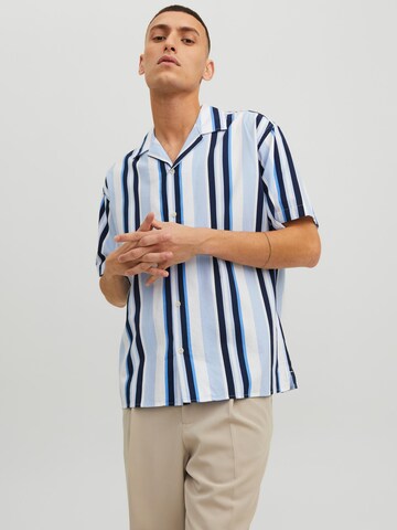 JACK & JONES - Comfort Fit Camisa em azul: frente