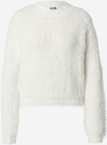 PIECES Tröja 'PCRAGA' i vit: framsida