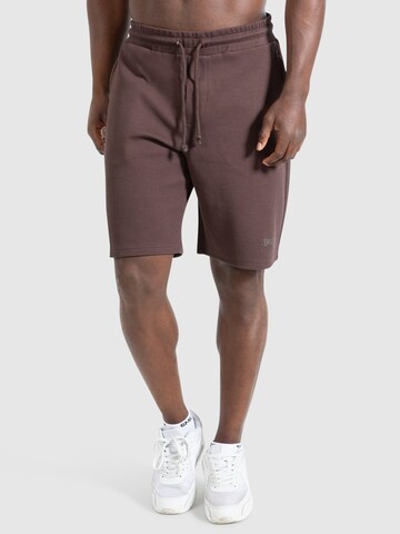 Regular Pantalon ' Rafael ' Smilodox en marron : devant