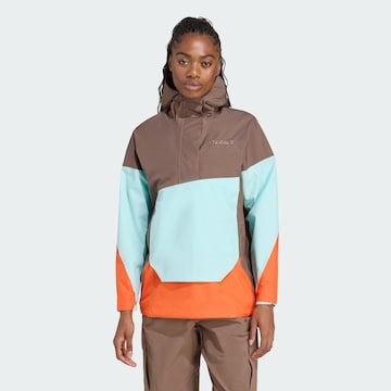 Veste outdoor 'Xploric' ADIDAS TERREX en marron : devant