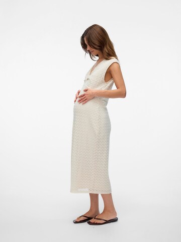 Vero Moda Maternity Dress 'VMMDEVELYN' in Beige