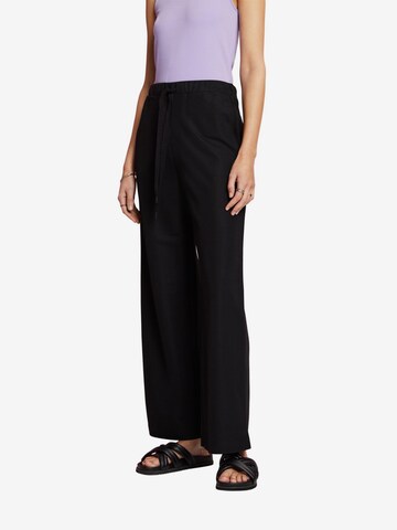 ESPRIT Wide leg Pants in Black