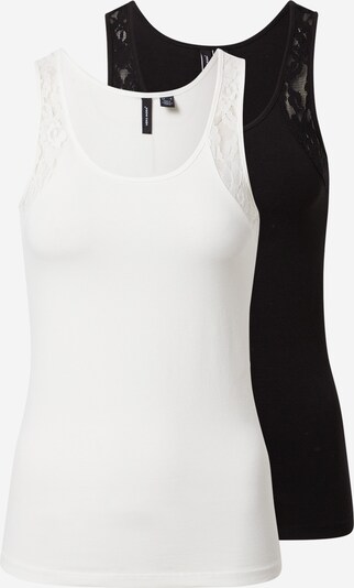 VERO MODA Haut 'MAXI' en noir / blanc, Vue avec produit
