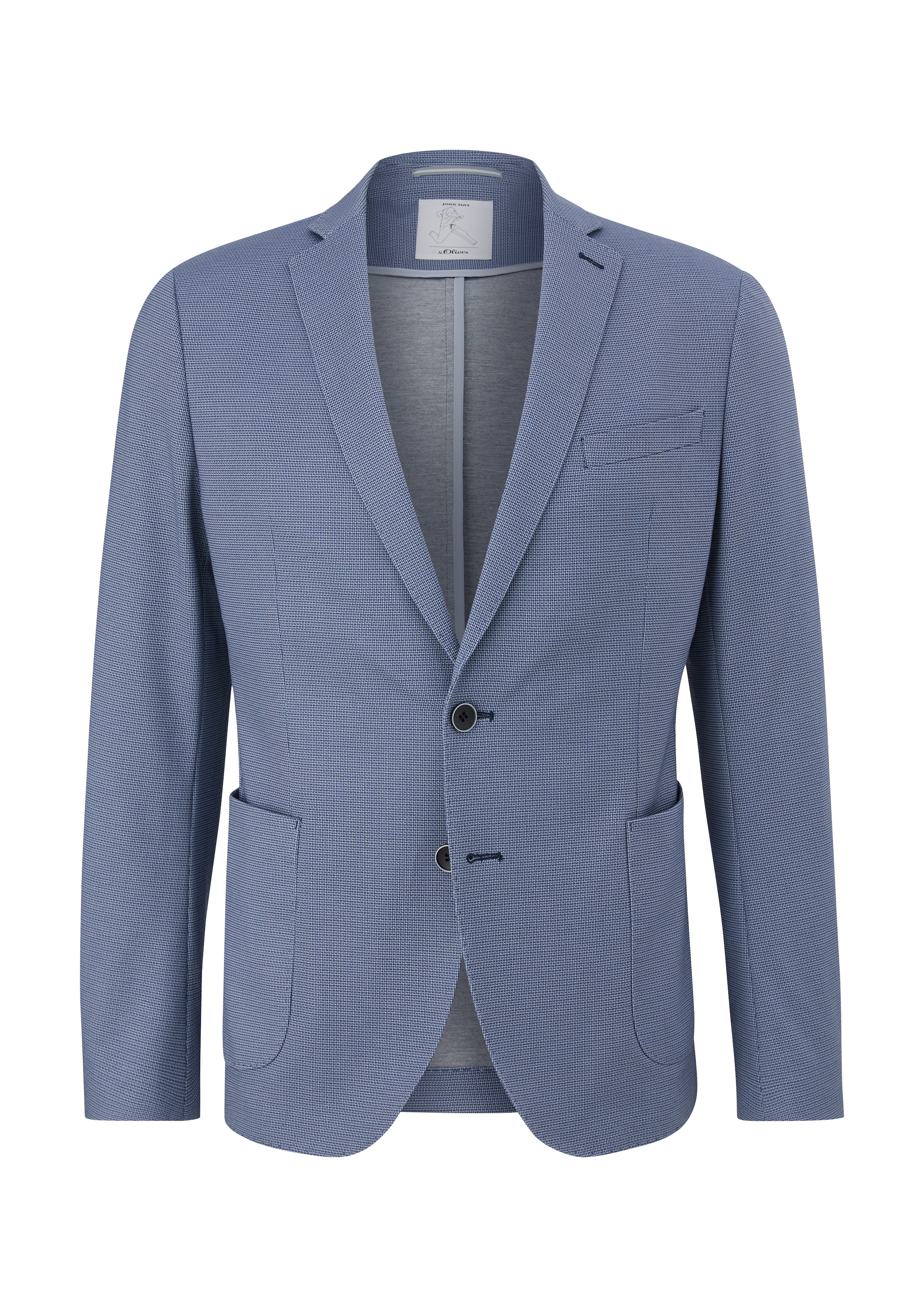 Coupe slim Veste de costume s.Oliver BLACK LABEL en bleu : devant