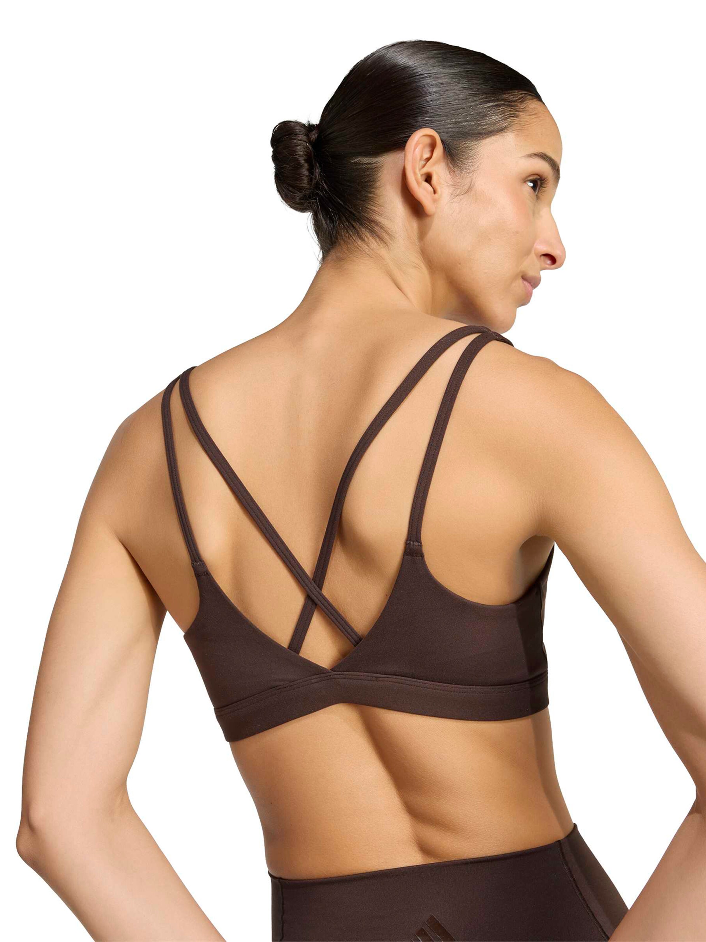 ADIDAS PERFORMANCE Bustier Sports-BH 'ALL ME ESS' i brun
