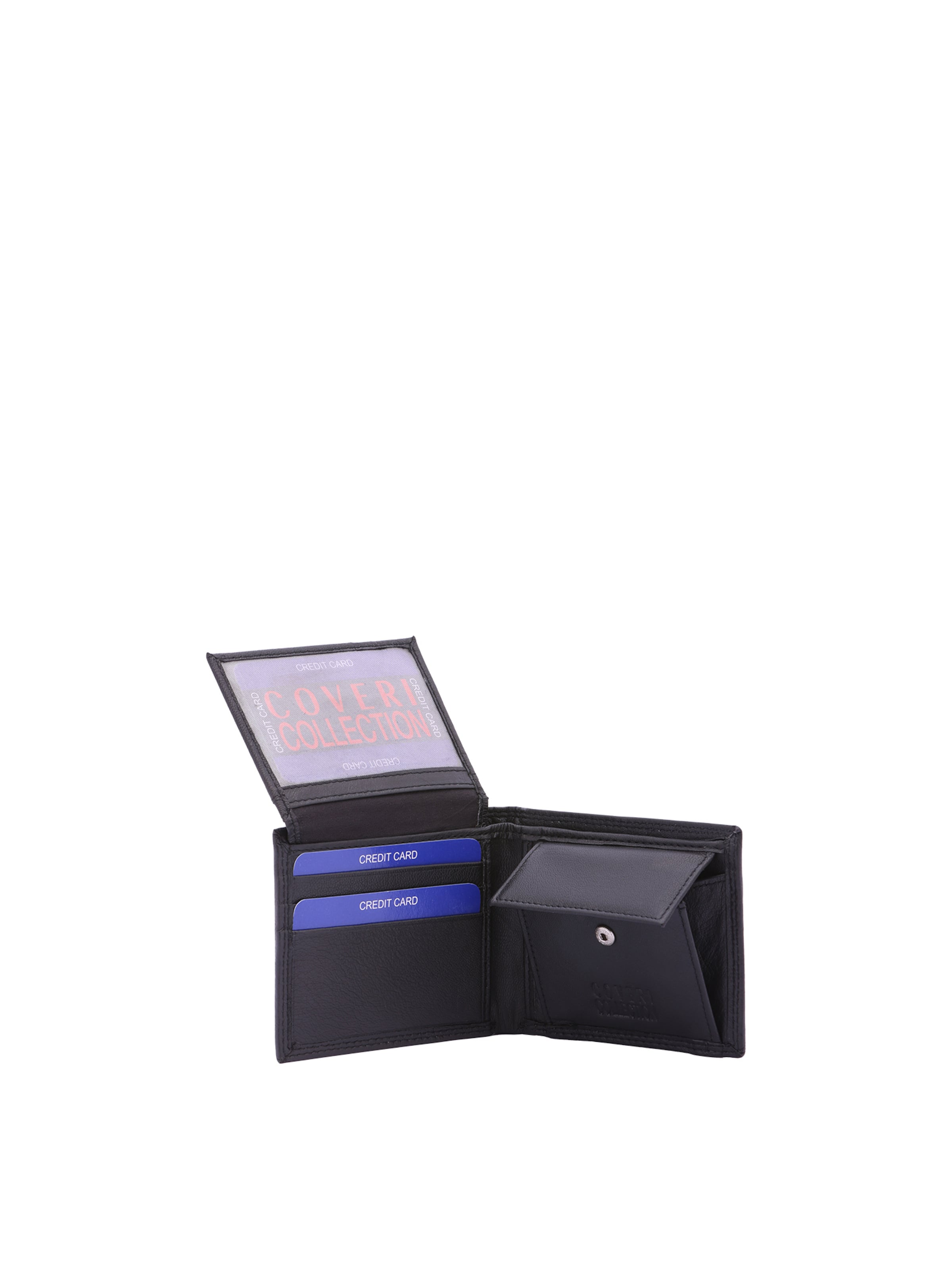 Enrico Coveri Portemonnee in Zwart: voorkant