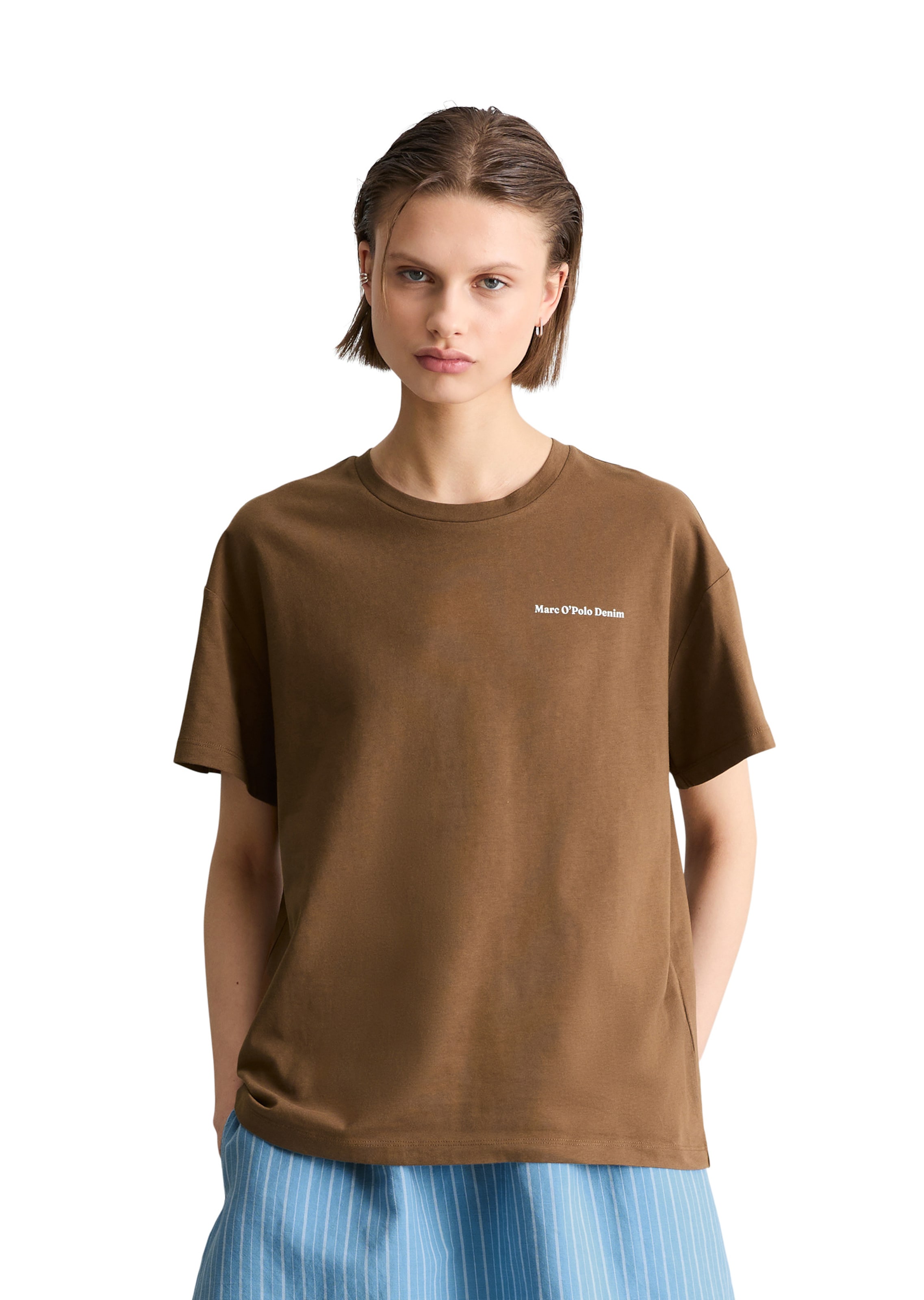 Marc O'Polo DENIM Shirt 'Crayfish' in Bruin