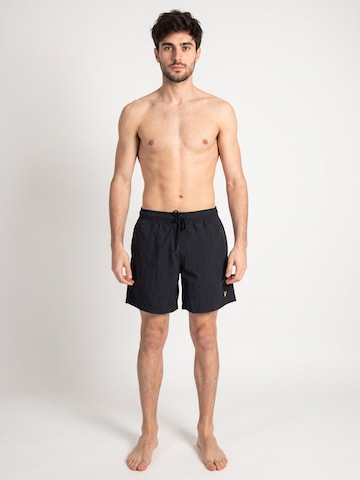 Lyle & Scott Board Shorts 'Plain Swim Short Dark Navy' in Blue: front