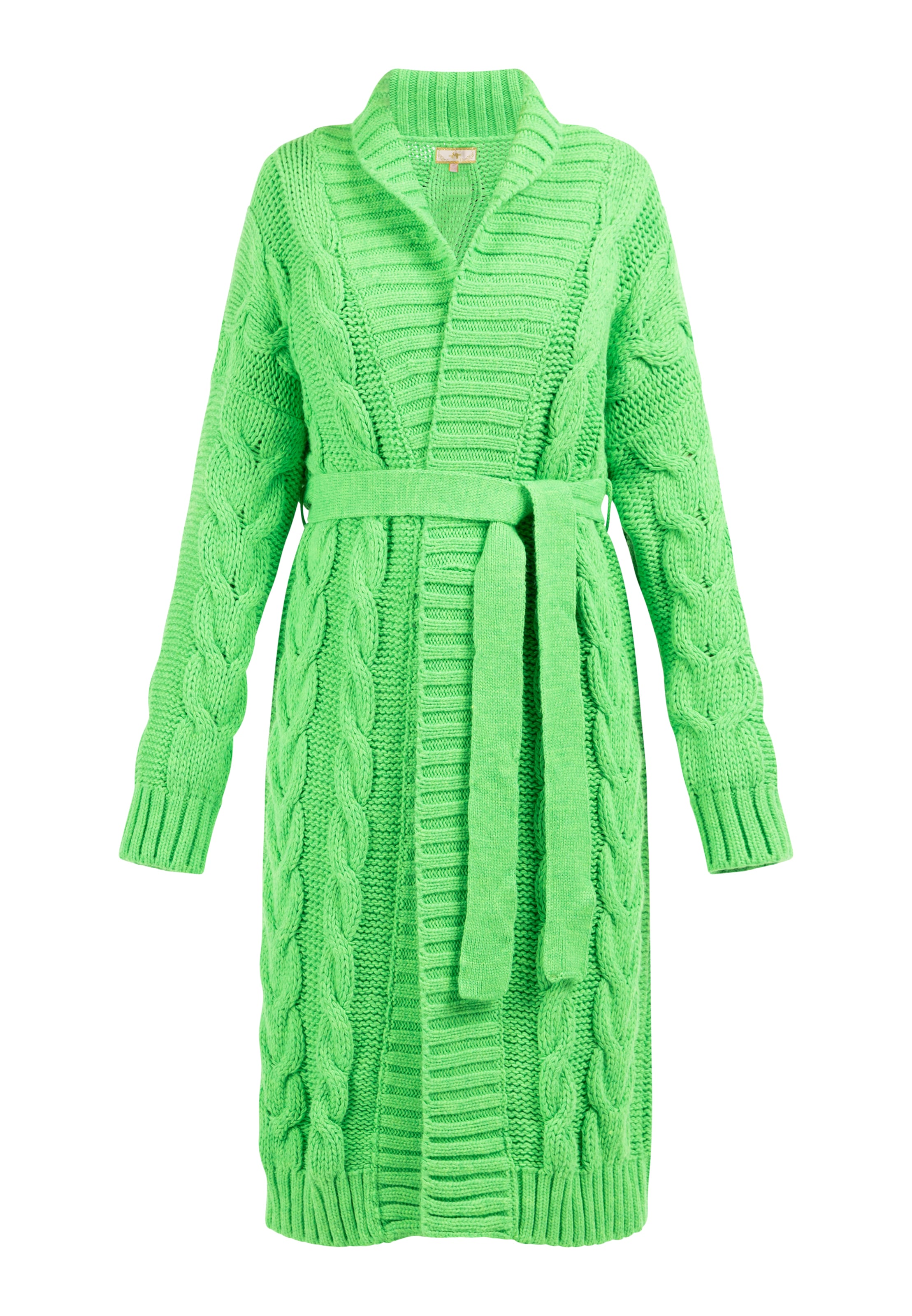 MYMO Вязаная кофта 'Blonda' в Зеленый: спереди