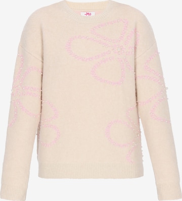 MYMO Oversized neulepaita 'Young Fashion' värissä beige: etupuoli