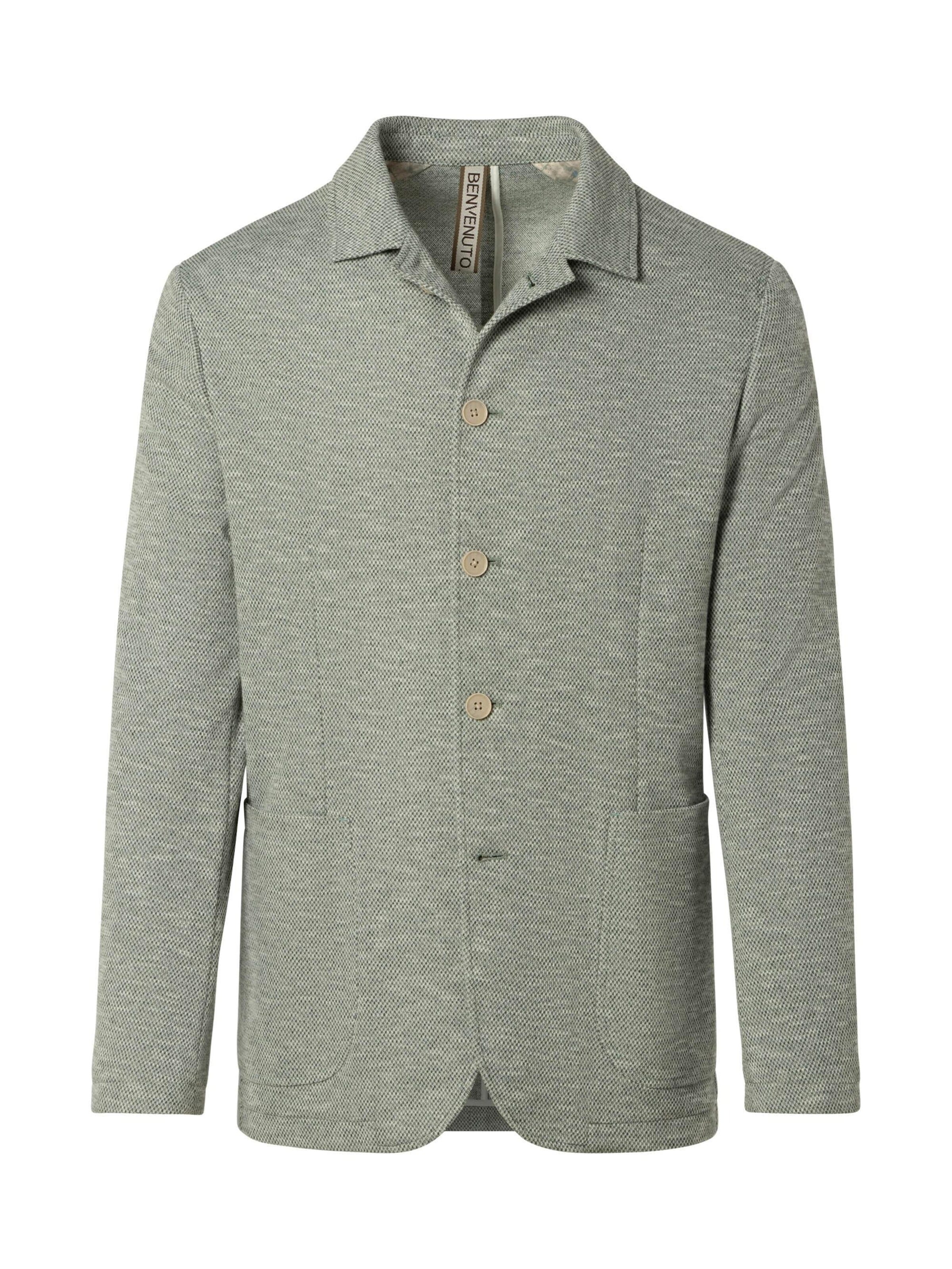 Coupe regular Veste de costume BENVENUTO en vert : devant
