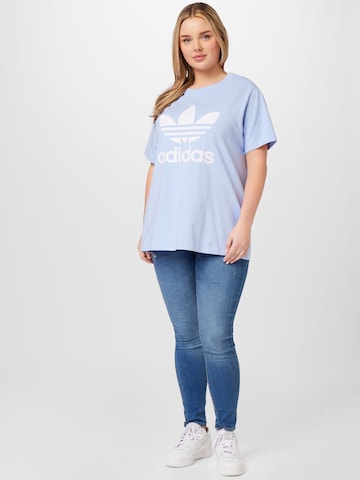 ADIDAS ORIGINALS Shirts 'Adicolor Classics Trefoil ' i blå