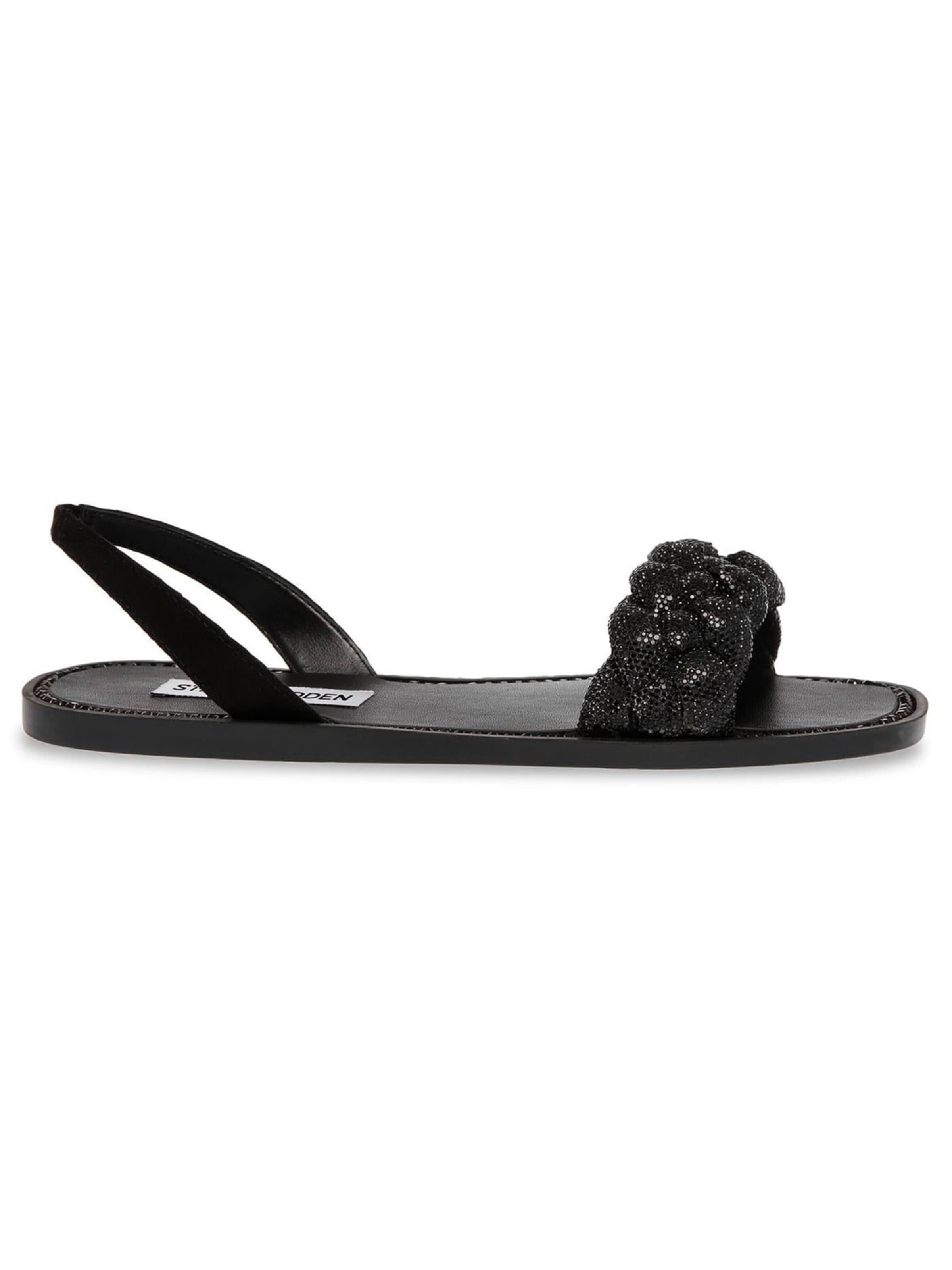Sandales 'Noles Black Crystal Metallic Fabric w/Matchin Sandals' STEVE MADDEN en noir