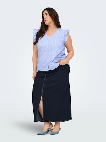 ONLY Carmakoma - Blusa 'CARTESSA' en azul