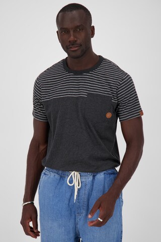 Alife and Kickin T-Shirt 'LeopoldAK' in Grau: Vorderseite