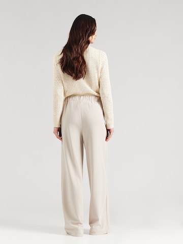 ABOUT YOU Szeroka nogawka Spodnie w kant 'Jessa' w kolorze beżowy