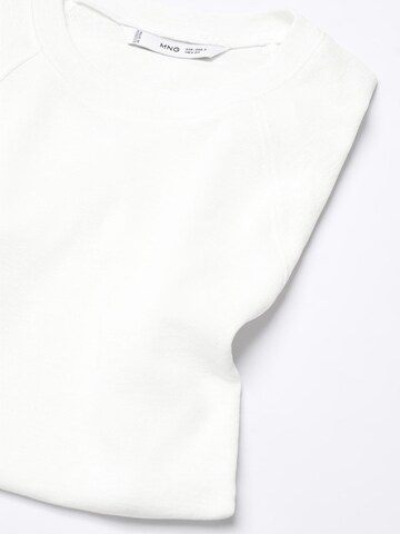 MANGO Koszulka 'MUSCAT' w kolorze biały