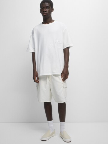 Pull&Bear T-Shirt in Weiß