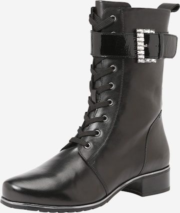 GERRY WEBER Lace-up bootie 'Carla 58' in Black: front