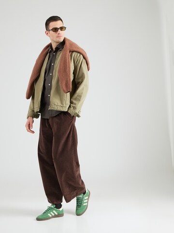 R.D.D. ROYAL DENIM DIVISION Comfort fit Button Up Shirt 'RDDLesner' in Green