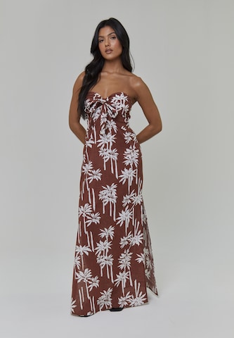 South Beach Dress in Brown: front