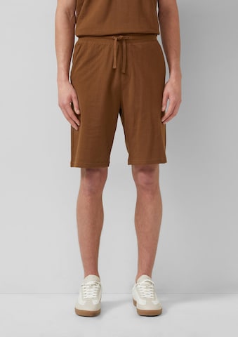 Regular Pantalon ' DETROIT ' s.Oliver en marron : devant