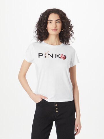 PINKO - Camiseta en blanco: frente