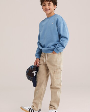 WE Fashion - Loosefit Calças em bege: frente