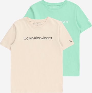 Maglietta di Calvin Klein in beige: frontale