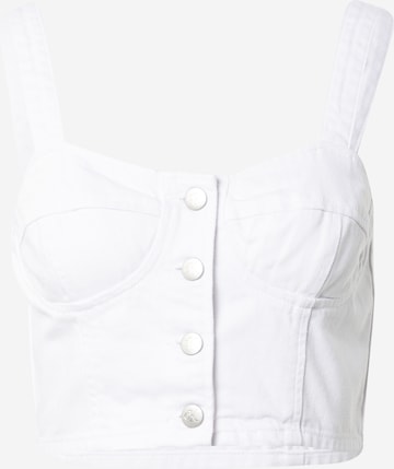 Calvin Klein Jeans Top - biela: predná strana