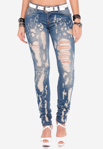 CIPO & BAXX Slimfit Slimfit 'Jeans Radical' in Blau: Vorderseite