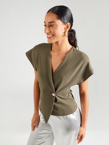 SISTERS POINT - Blusa 'GEVELA-VE' en marrón: frente