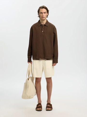 SELECTED Обычный Брюки-чинос 'SLHMiles' в Бежевый