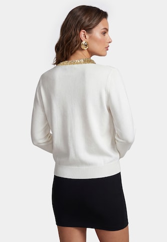 Cardigan faina en blanc