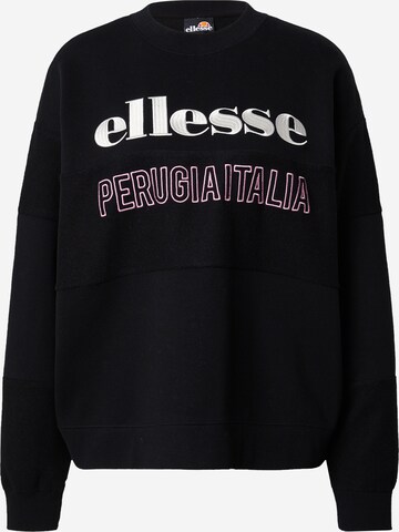 Felpa di ELLESSE in nero: frontale