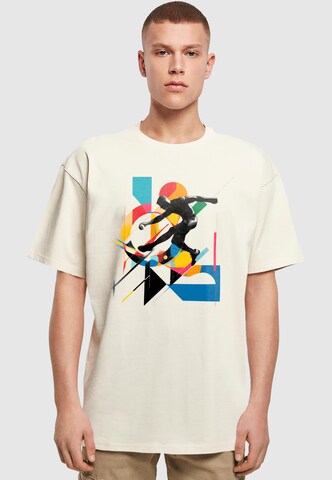 Merchcode Shirt 'Champion Colors' in Beige: voorkant