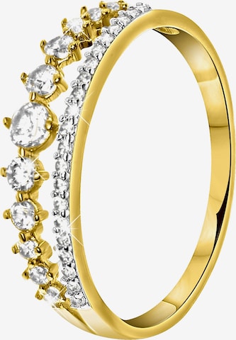 Lucardi Ring in Goud: voorkant