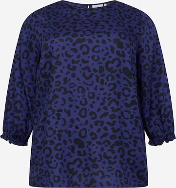 ONLY Carmakoma Shirt in Blauw: voorkant