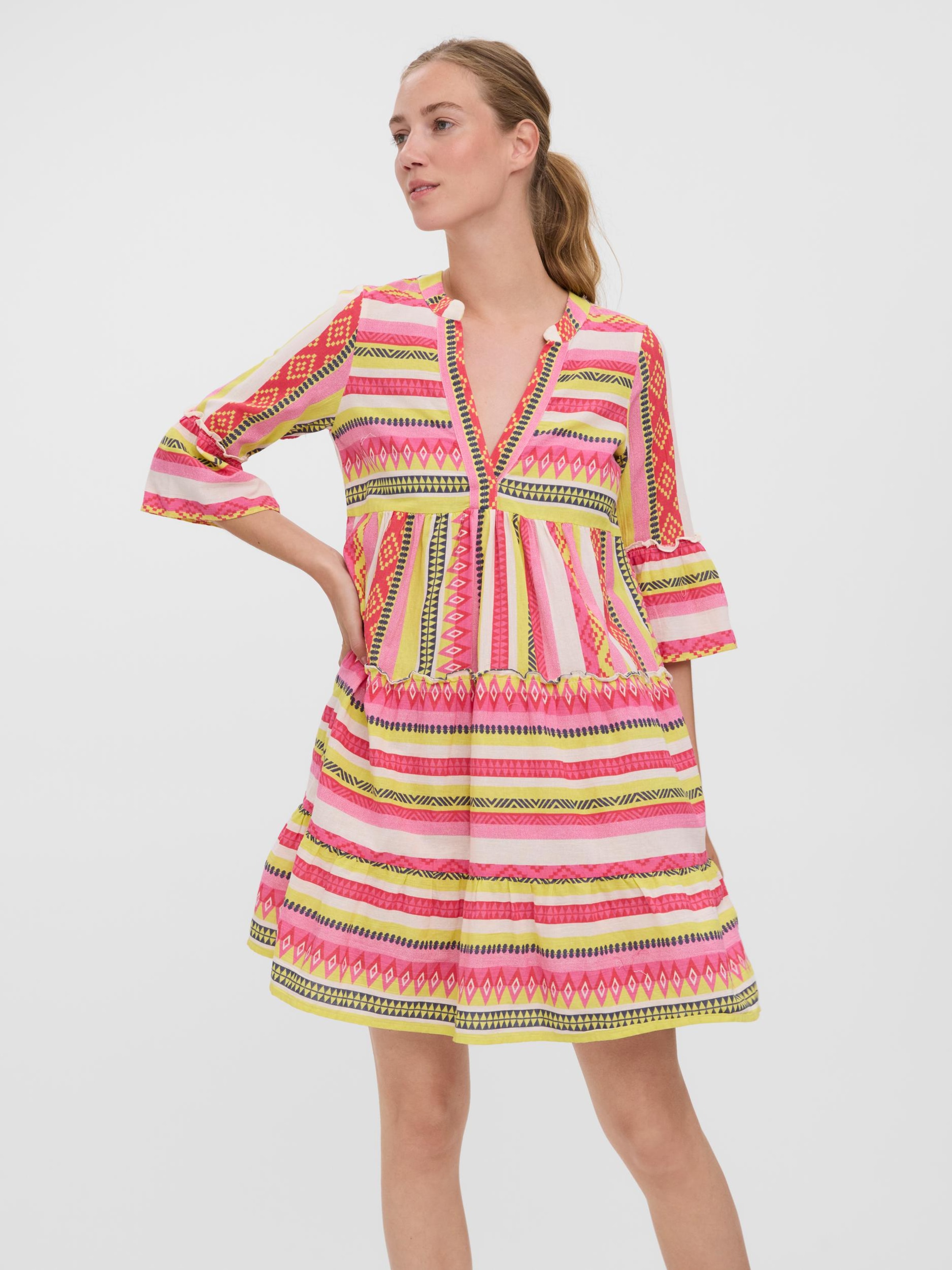 MODA Shirt Dress 'Dicthe' in Mixed Colors ABOUT YOU